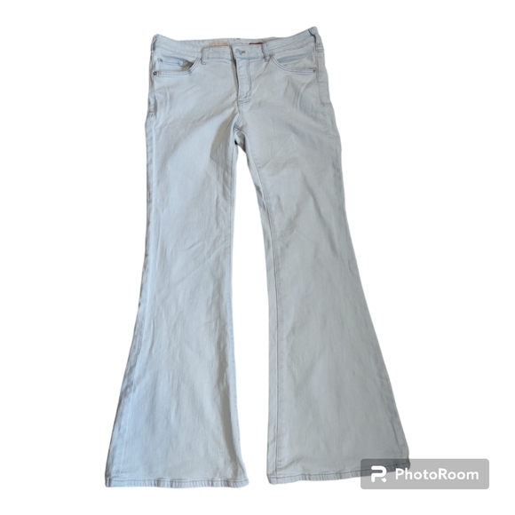Anthropologie Pilcro 30 Oceanus Denim Low-Rise Flare Jeans Bell Bottom - Picture 3 of 8
